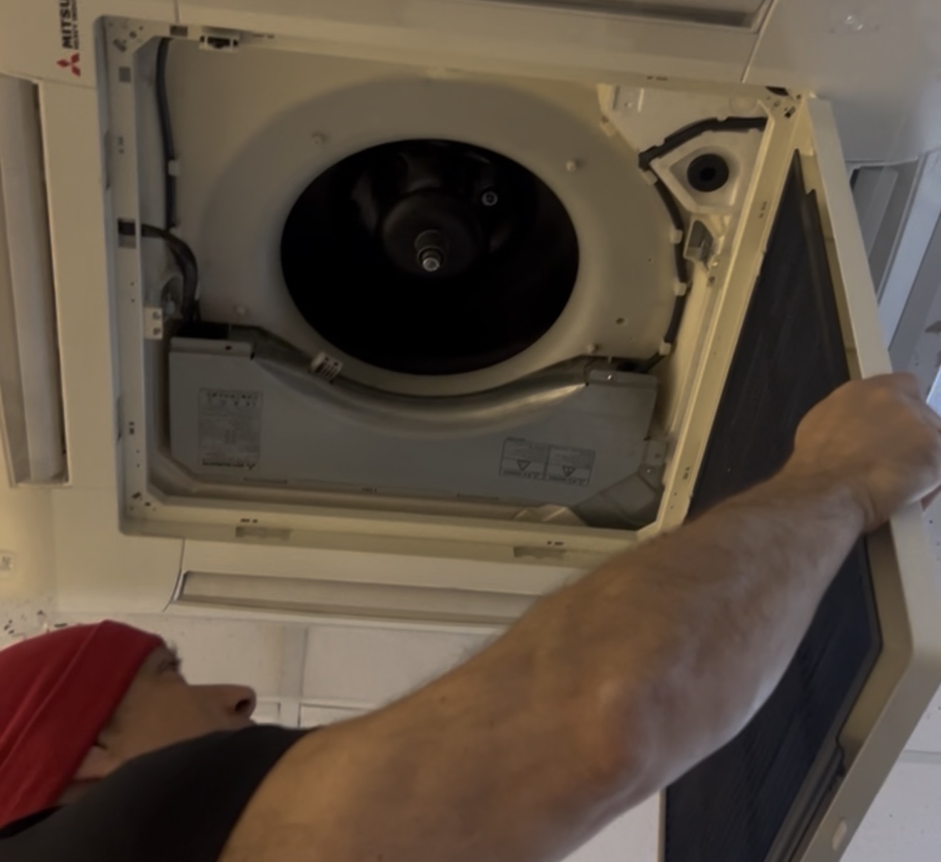 Cassette interior limpio